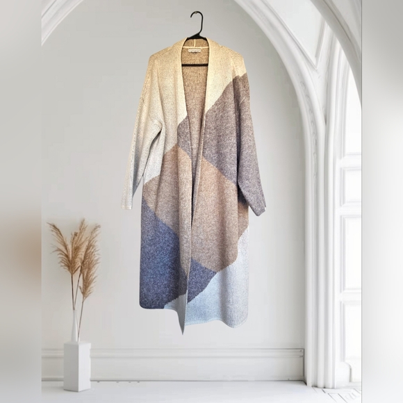 Cozy Oversized Long Fuzzy Knit Cardigan - Picture 2 of 6